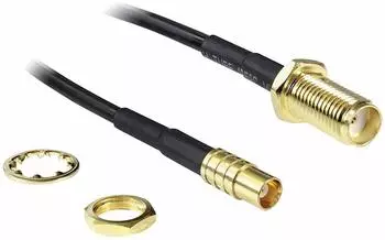 DeLock Antennenkabel SMA Buchse > MCX Stecker RG-174 20cm (88578)