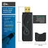 CSL USB WLAN Stick Adapter DualBand, 2,4GHz & 5GHz bis zu 300 Mbit/s, USB 2.0, MU-MIMO, kompatibel mit Windows 7-11, Schwarz (300497)