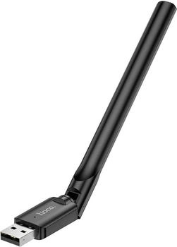 Hoco WLAN-Netzwerkkarte mit externer Antenne USB Wifi4 in Schwarz (B-8345) Hoco WLAN-Netzwerkkarte mit externer Antenne USB Wifi4 in Schwarz (B-8345)