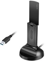 Logilink WLAN 802.11ax, WI-FI 6E, 3000Mbit/s USB 3.0 Adapter, w/antenna and base