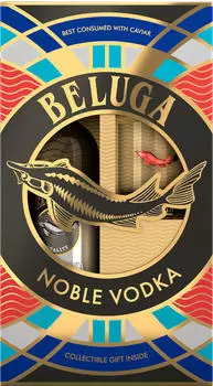 Beluga Noble Export 0,7l 40% Geschenkverpackung mit Glas