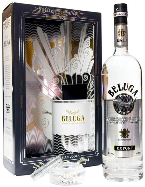 Beluga Noble 1l 40% + Geschenkbox mit Kaviar-Dose