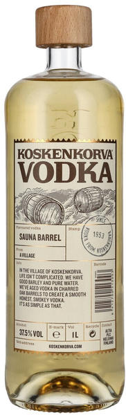 Koskenkorva Sauna Barrel Vodka 1L 37,5%