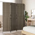 vidaXL Polyrattan Room Divider 4 panels grey