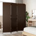 vidaXL Polyrattan Room Divider 4 panels brown