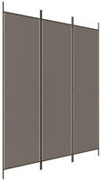 vidaXL 3-tlg. Paravent Anthrazit 150x220 cm Stoff