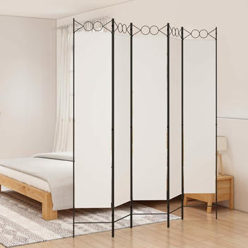vidaXL Paravent 5-tlg. Stoff 200x220cm (350170)