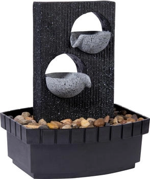 Dobar Brunnen mit Pumpe Steinoptik 20,5 x 16,5 x 26 cm Polyresin grau/schwarz (96412e) – Dobar Brunnen mit Pumpe Steinoptik 20,5 x 16,5 x 26 cm Polyresin grau/schwarz (96412e) Harmonische Eleganz für Ihr Zuhause