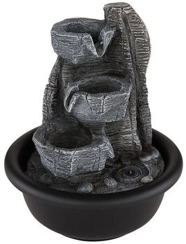 Globo LED Zimmerbrunnen 19 cm Kunststoff schwarz (128801)