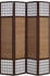 Homestyle4u Paravent Sondergröße 2m Höhe Schwarz Holz Indoor faltbar (4-teilig) 160 cm x 200 cm x 2 cm
