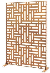 casa.pro Raumteiler Bernalda Stahl Edelrost 180 cm x 180 cm x 40 cm
