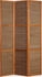 Homestyle4u Paravent Sondergröße 2 m Höhe Indoor (3-teilig) 120 cm x 200 cm x 2 cm