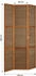 Homestyle4u Paravent Sondergröße 2 m Höhe Indoor (3-teilig) 120 cm x 200 cm x 2 cm