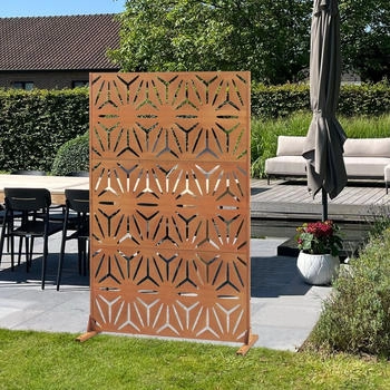 casa.pro Trennwand Kilsturd 180 x 120 cm Edelrost