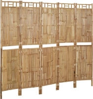 vidaXL 5-tlg. Raumteiler Bambus 200x180 cm