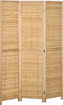 HomCom Paravent 3-teilig, 120 x 170 cm Bambus natur