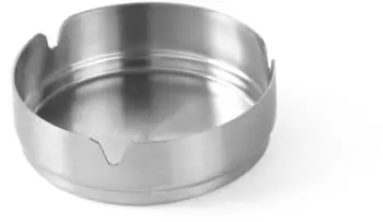 Hendi Aschenbecher Kitchen Line mit Zigarettenhalter Edelstahl (440865)