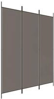 vidaXL 3-tlg. Paravent Anthrazit 150x200 cm Stoff