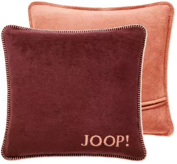 Joop! Uni-Doubleface 50x50cm bordeaux/orange