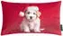 Magma Heimtex Wauwau 30 x 50 cm Christmas Welpe rot
