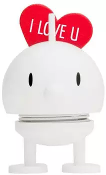 Hoptimist Baby Love Bumble Wackelfigur Wei&szlig; (26132)