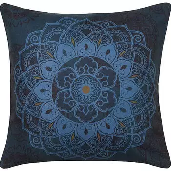Erwin Müller Kissenhülle Mandala, abgepasst blau 40x40 cm