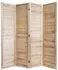 Homestyle4u 4-tlg. Paravent in Braun 160x170 cm 1248