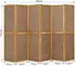 Homestyle4u 6-tlg. Paravent in Braun 264x175 cm 384