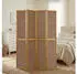 Homestyle4u Paravent 4-tlg. Sondergröße 200x160 cm in Braun cm 874