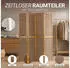 Homestyle4u Paravent 4-tlg. Sondergröße 200x160 cm in Braun cm 874