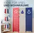 Homestyle4u 3-tlg. Paravent in Weiß 105x130 cm 1824