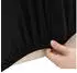 vidaXL Stretch Sofahusse 3-Sitzer Schwarz Polyester-Jersey