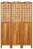 vidaXL 3-tlg. Paravent 121,5x2x180 cm Massivholz Akazie