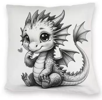 speecheese Dekokissen Niedlicher Drache Kuschelkissen