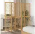 vidaXL 5 Tlg Raumteiler Braun Massivholz Paulownia 358870