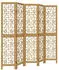 vidaXL 5 Tlg Raumteiler Braun Massivholz Paulownia 358870