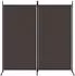 vidaXL 2 Tlg Paravent Braun 175x180 cm Stoff 350259