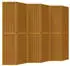 vidaXL 6 Tlg Raumteiler Braun Massivholz Paulownia 358826