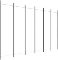 vidaXL 6-tlg. Paravent Wei&szlig; 300x200 cm Stoff