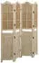 vidaXL 4 Tlg Raumteiler Braun 140x165 cm Stoff 338591