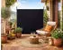 QUICK STAR Paravent Outdoor Wetterfest 180x178cm Schwarz (47738)