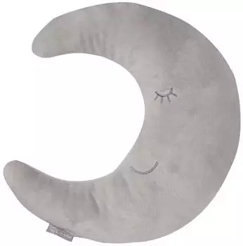 Roba Kuschelkissen Mond 25x8x30 cm grau