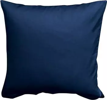 Erwin Müller Mako-Satin Kuschelkissenbezug Landshut blau 40x40 cm