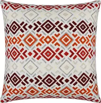 Erwin Müller Kissenhülle York Boho 50x50 cm rot-orange