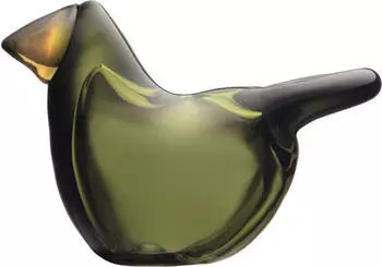iittala Birds By Toika Flycather Glasdekoration, Moosgr&uuml;n Moosgr&uuml;n