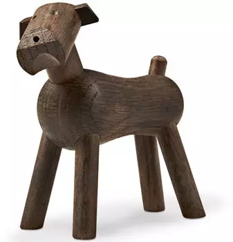 Kay Bojesen Denmark Hund Tim Dunkle Eiche (geraucht)