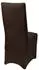 Beautissu Leona Stuhlhusse 95x45cm Braun Stretch Bankett