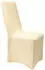 Beautissu Leona Stuhlhusse 95x45cm Creme Stretch Bankett