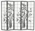 Homestyle4u 5-tlg. Paravent in Schwarz 220x179 cm 287