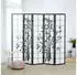 Homestyle4u 5-tlg. Paravent in Schwarz 220x179 cm 287